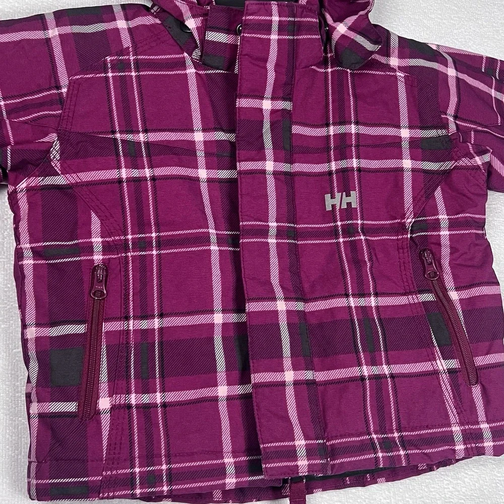 Helly Hansen Toddler Snowboard Ski Jacket Size 86/1 year‎ Pink Plaid Kids